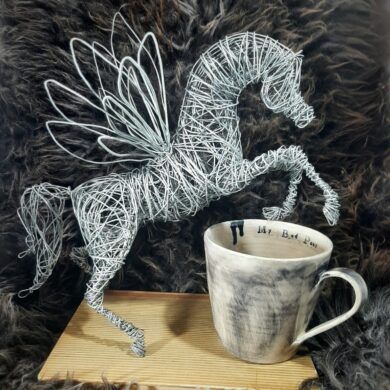 Rautalangasta tehty Pegasos